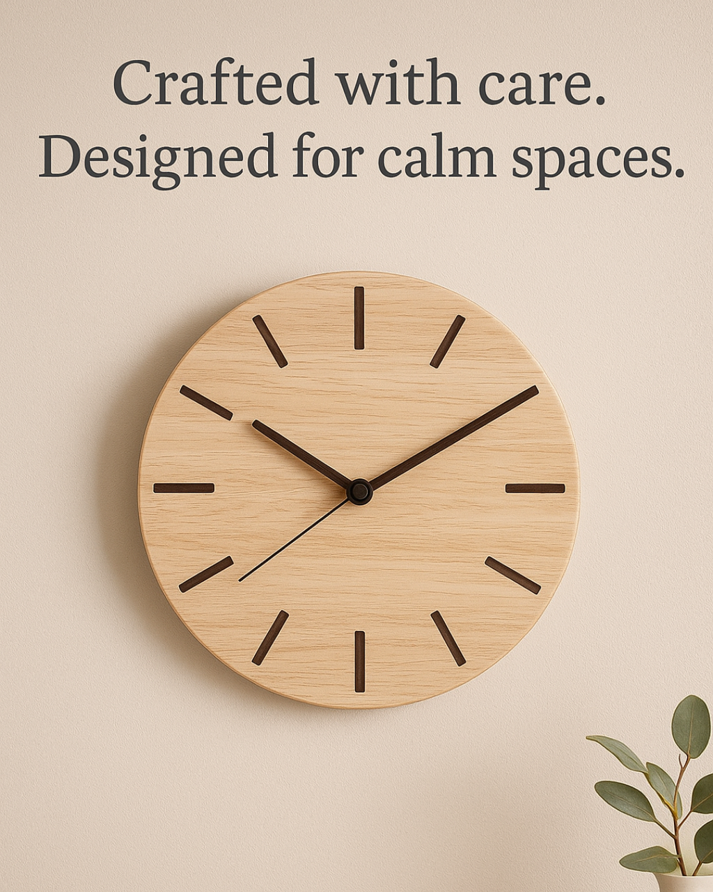 Wooden Wall Clock